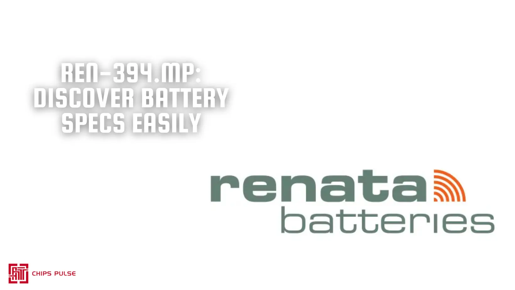 Ren-394.mp: Discover Battery Specs Easily